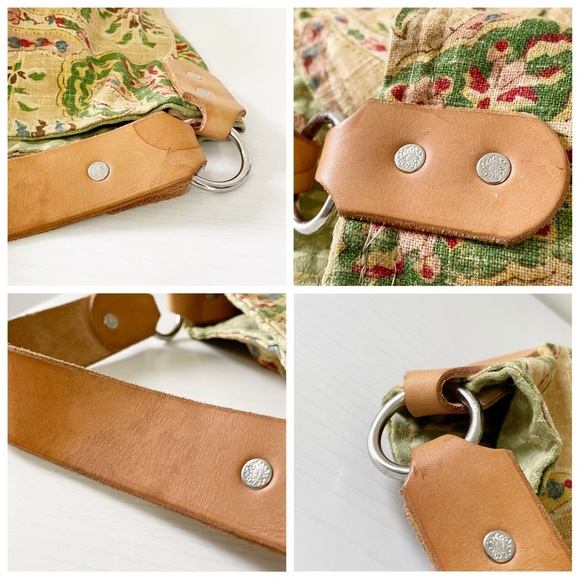 Jean Et tan floral fabric and leather hobo shoulder bag - Picture 4 of 10